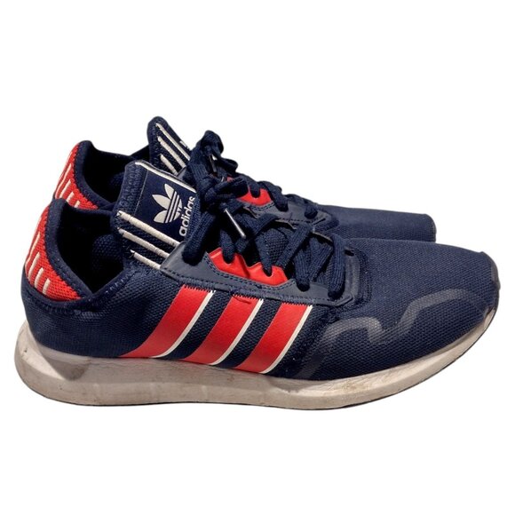 Adidas Mens Swift Run X Navy Red Striped Athletic Running Sneakers Size 11.5 - Picture 3 of 7